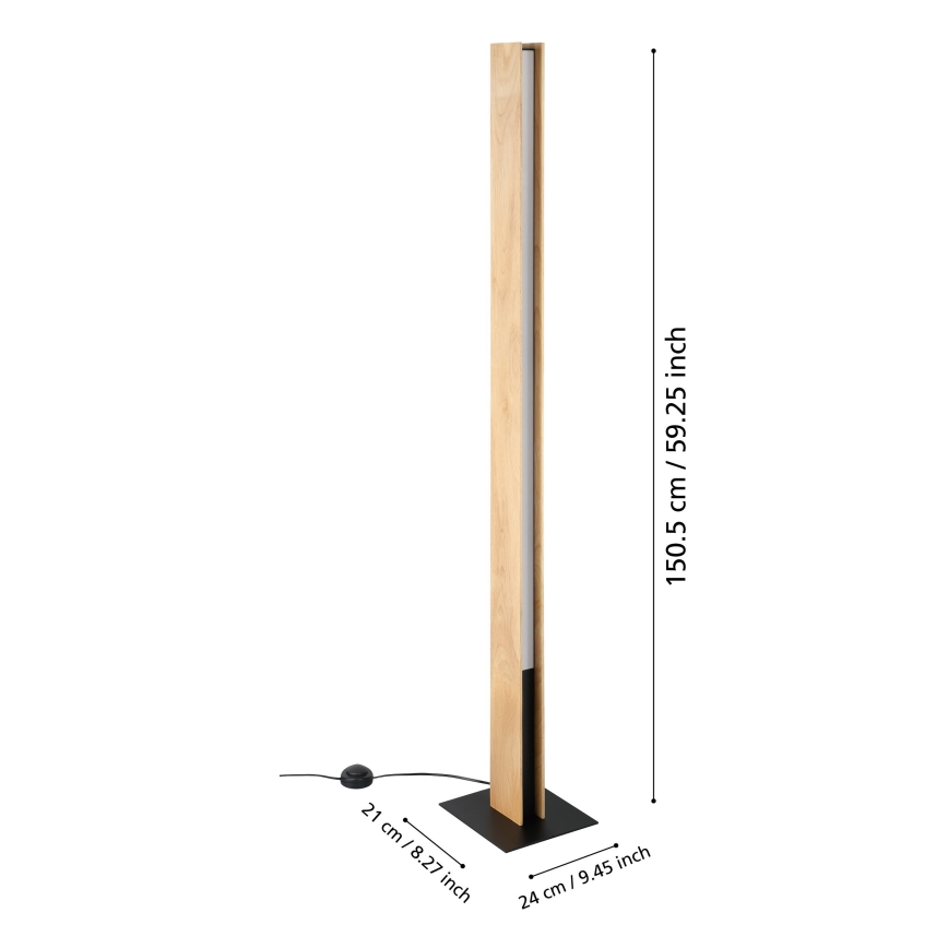 Eglo - LED RGBW Hämardatav põrandalamp LED/35W/230V 2700-6500K