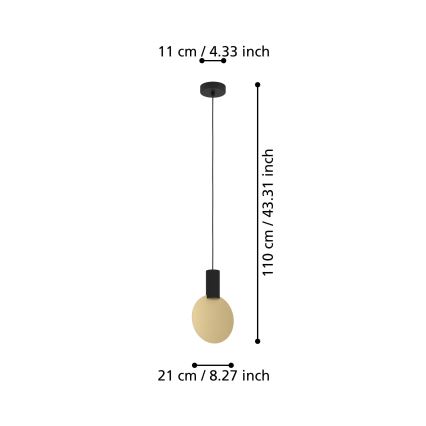 Eglo - LED Lühter 1xGU10/4,5W/230V 3000K