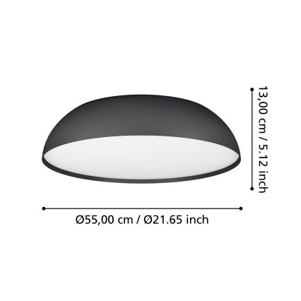 Eglo - LED RGB Hämardatav laevalgusti 3xLED/11W/230V 2700-6500K d. 55 cm