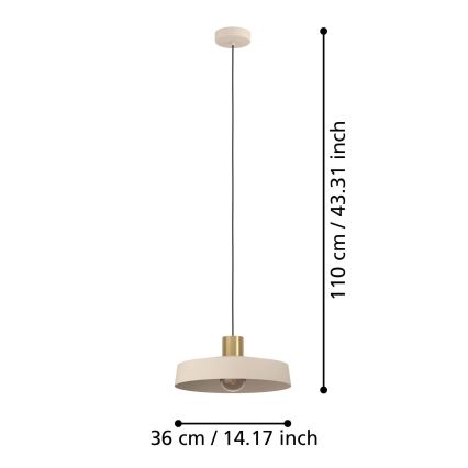 Eglo - Lühter 1xE27/40W/230V