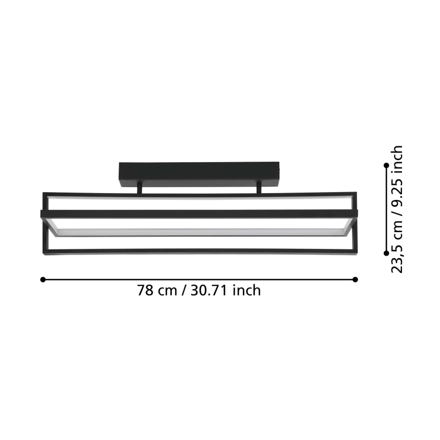 Eglo - LED Hämardatav laevalgusti LED/34W/230V + kaugjuhtimispult