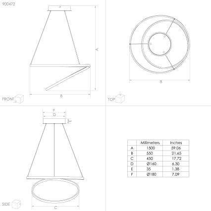 Eglo - LED Lühter LED/36W/230V