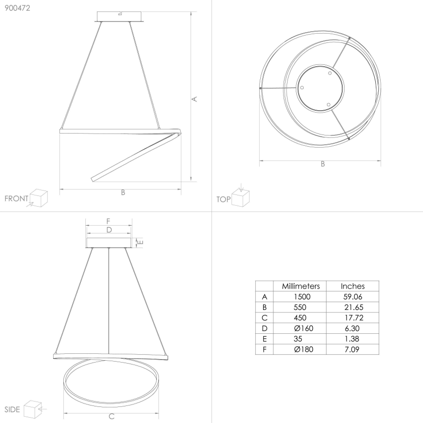 Eglo - LED Lühter LED/36W/230V