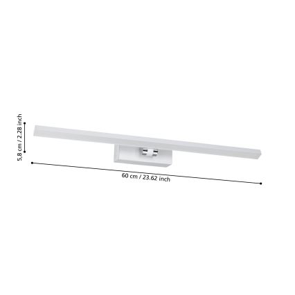 Eglo - LED Peeglivalgusti vannituppa LED/5W/230V IP44 valge