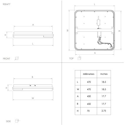 Eglo - LED RGBW Hämardatav laevalgusti LED/22W/230V 2700-6500K