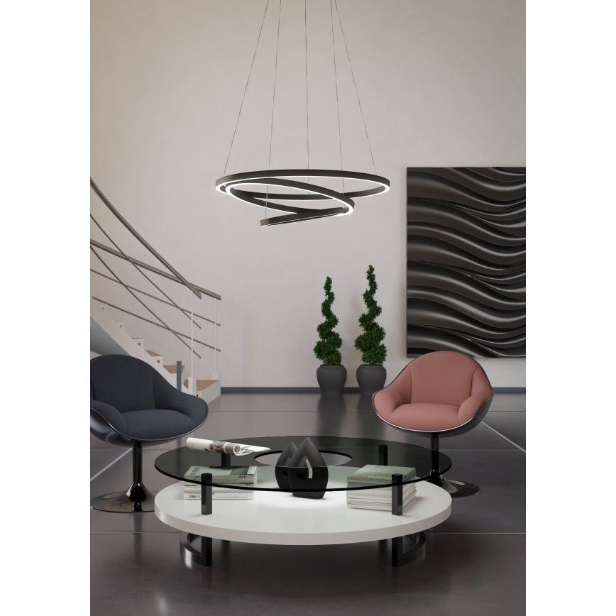 Eglo - LED Hämardatav lühter LED/43,2W/230V must