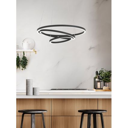 Eglo - LED Hämardatav lühter LED/43,2W/230V must
