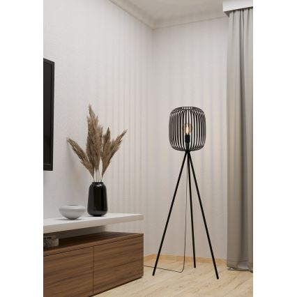 Eglo - Põrandalamp 1xE27/40W/230V must