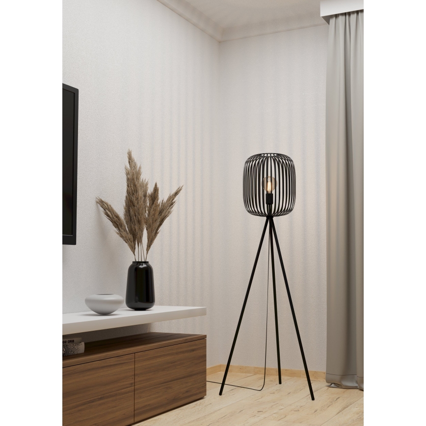 Eglo - Põrandalamp 1xE27/40W/230V must