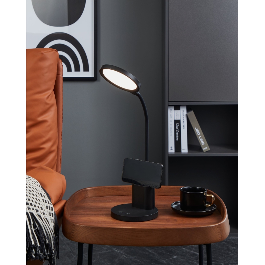 Eglo - LED Hämardatav laualamp LED/2,1W/5V 1500 mAh 3000-6500K must
