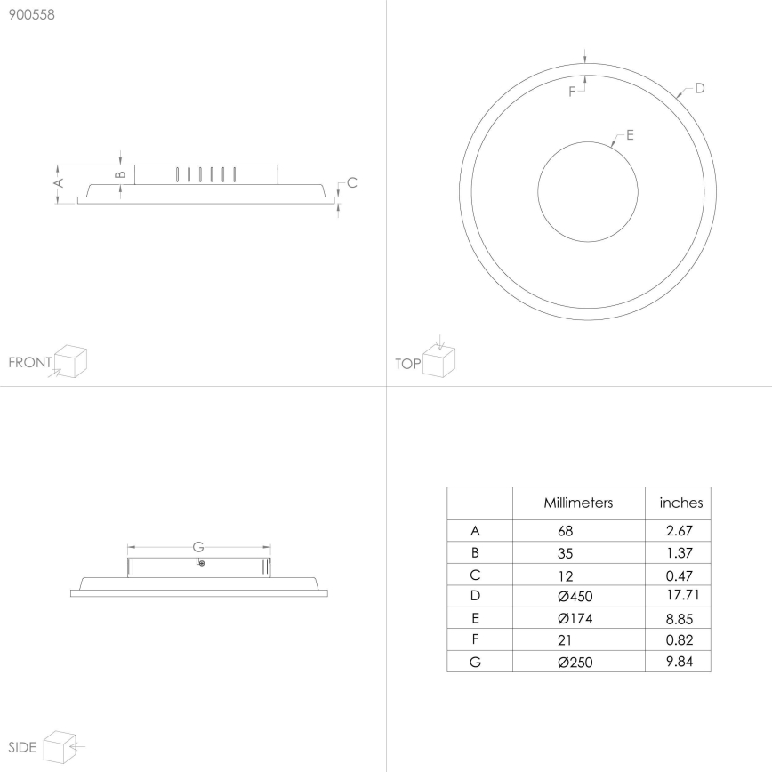 Eglo - LED Laevalgusti LED/27W/230V