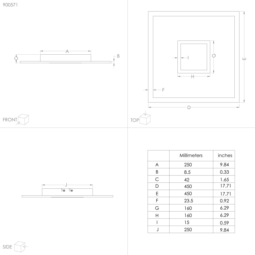 Eglo - LED RGBW Hämardatav laevalgusti LED/21,5W/230V 3000-6000K + kaugjuhtimispult
