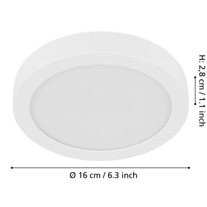 Eglo - LED Hämardatav laevalgusti LED/11W/230V valge