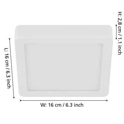 Eglo - LED Hämardatav laevalgusti LED/11W/230V valge