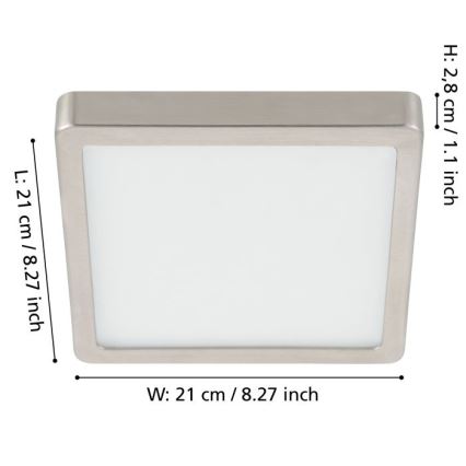 Eglo - LED Hämardatav laevalgusti LED/17W/230V matt kroom