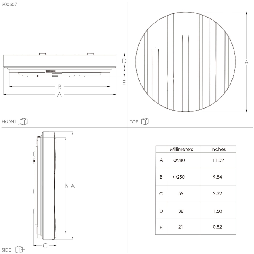 Eglo - LED Laevalgusti LED/10W/230V d. 28 cm