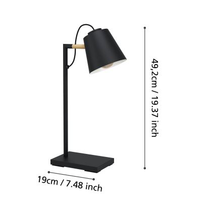 Eglo - LED Hämardatav lamp juhtmevaba laadijaga LED/5,5W/230V