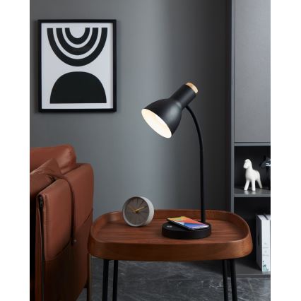 Eglo - LED Hämardatav laualamp juhtmevaba laadijaga LED/5,5W/230V