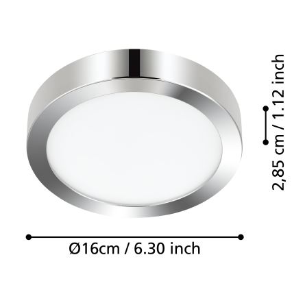 Eglo - LED Laevalgusti vannituppa LED/11W/230V IP44 läikiv kroom