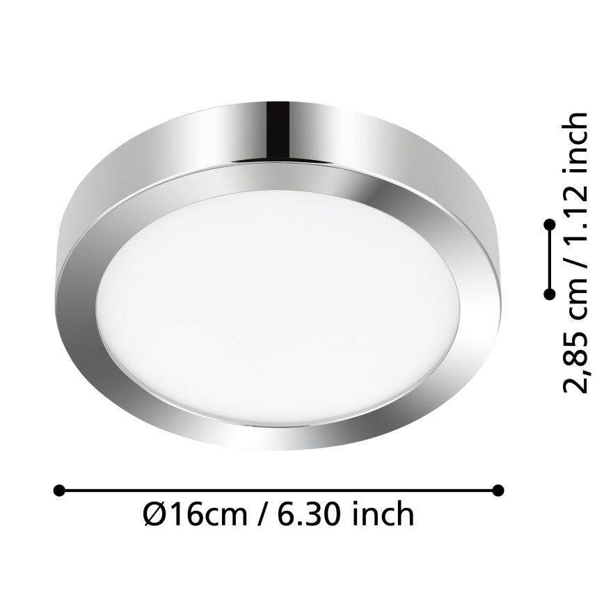 Eglo - LED Laevalgusti vannituppa LED/11W/230V IP44 läikiv kroom