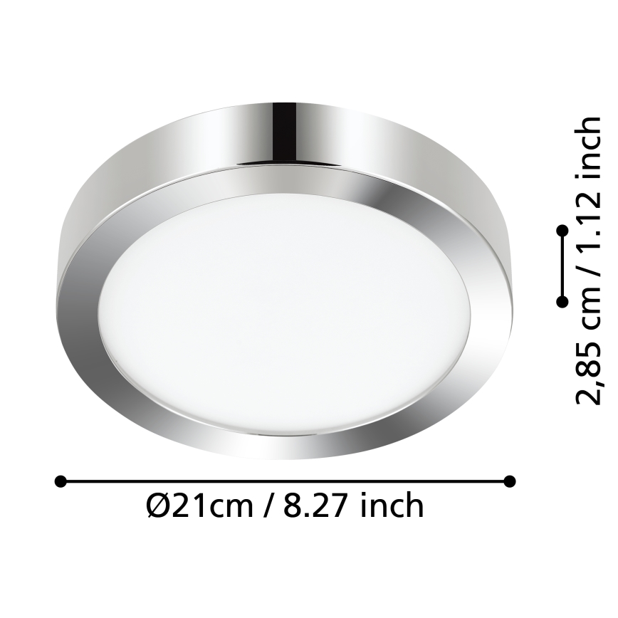 Eglo - LED Laevalgusti vannituppa LED/17W/230V IP44 läikiv kroom