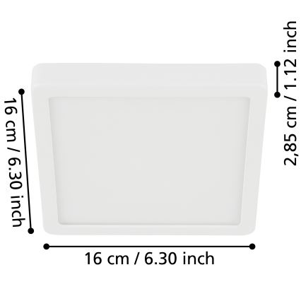 Eglo - LED Vannitoa laevalgusti LED/11W/230V IP44 valge