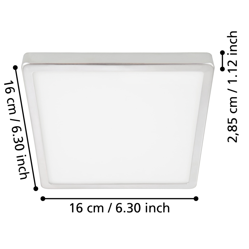 Eglo - LED Laevalgusti vannituppa LED/11W/230V IP44 läikiv kroom