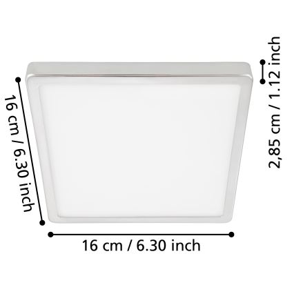 Eglo - LED Vannitoa laevalgusti LED/11W/230V IP44 kroom