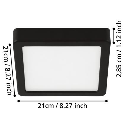 Eglo - LED Laevalgusti vannituppa LED/17W/230V IP44 läikiv kroom