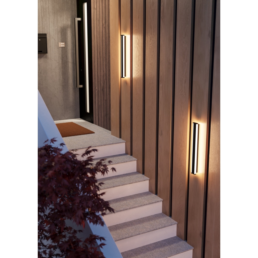 Eglo - LED Väli seinavalgusti 2xLED/7W/230V 3000K IP55 must