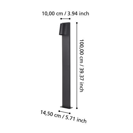 Eglo - LED Välivalgusti 1xGU10/4,6W/230V IP54