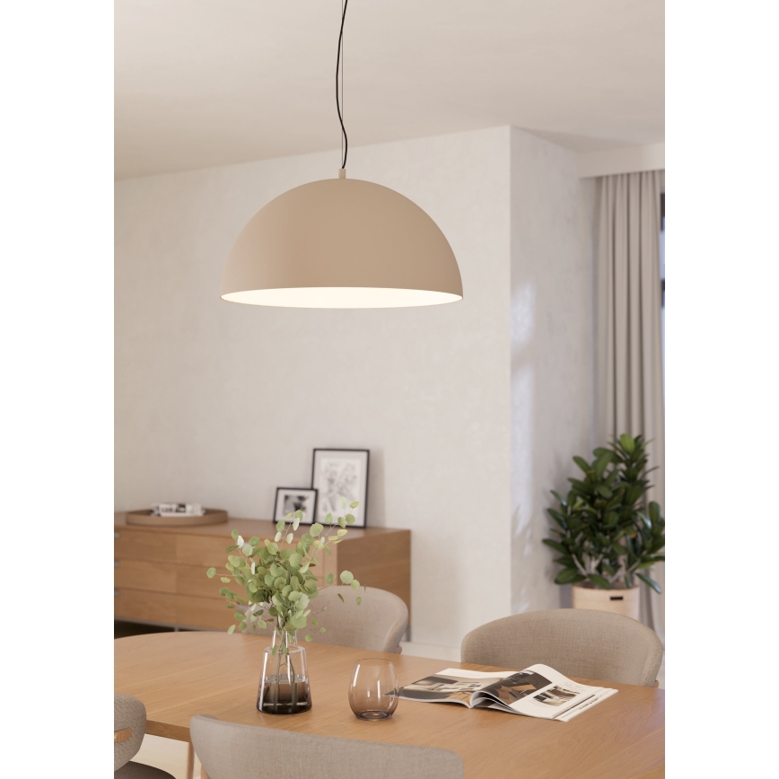 Eglo - Lühter 1xE27/40W/230V beež