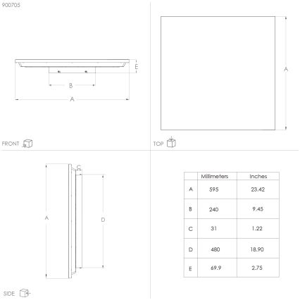 Eglo - LED Laevalgusti LED/32W/230V