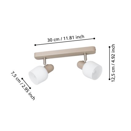 Eglo - Kohtvalgusti 2xE14/18W/230V