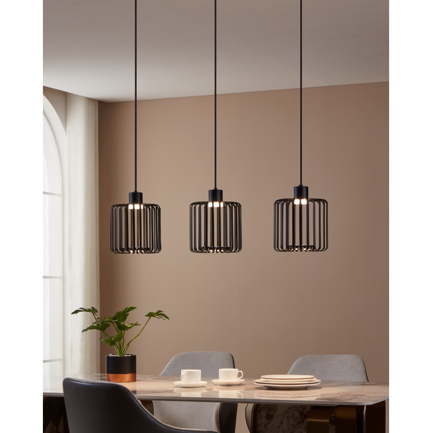 Eglo - LED RGBW Hämardatav lühter 3xLED/3,7W/230V 2700-6500K