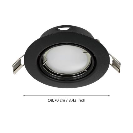 Eglo - KOMPLEKT 3x LED Süvistatav valgusti PENETO 1xGU10/4,6W/230V