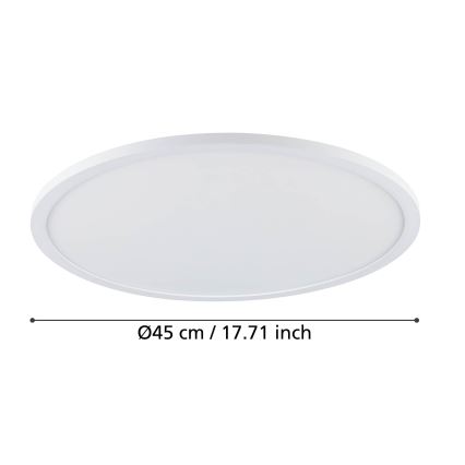 Eglo - LED Hämardatav laevalgusti LED/33,5W/230V d. 45 cm valge