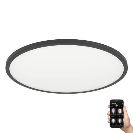 Eglo - LED Hämardatav laevalgusti LED/33,5W/230V d. 45 cm must