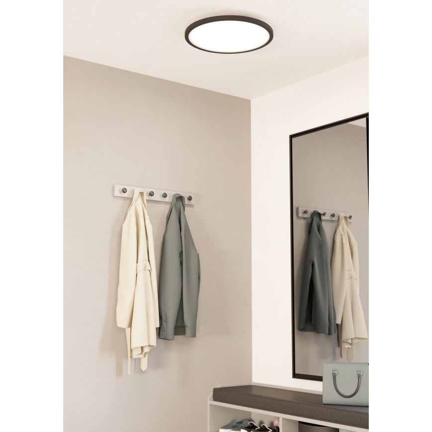 Eglo - LED Hämardatav laevalgusti LED/33,5W/230V d. 45 cm must