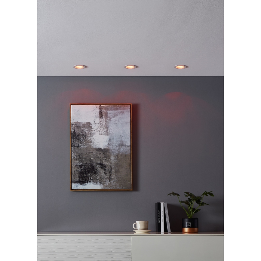 Eglo - LED RGBW Hämardatav süvistatav valgusti LED/4,7W/230V valge