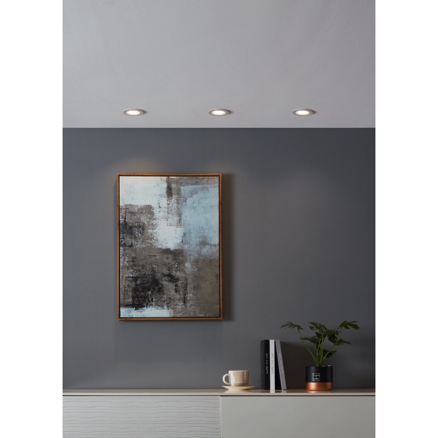 Eglo - LED RGBW Hämardatav süvistatav valgusti LED/4,7W/230V valge