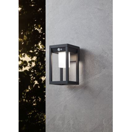 Eglo - LED päikeseenergia seinavalgusti anduriga LED/3,7W/3,7V 2000 mAh IP44