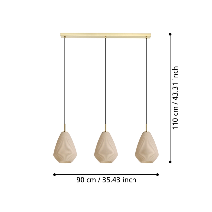 Eglo - Lühter 3xE27/40W/230V