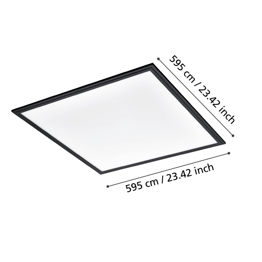Eglo - LED Laevalgusti LED/33W/230V 60x60 cm must
