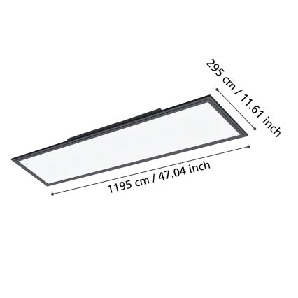 Eglo - LED Laevalgusti LED/33W/230V 120x30 cm must