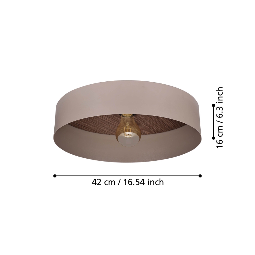 Eglo 900838 - Laevalgusti DUAIA 1xE27/40W/230V pruun
