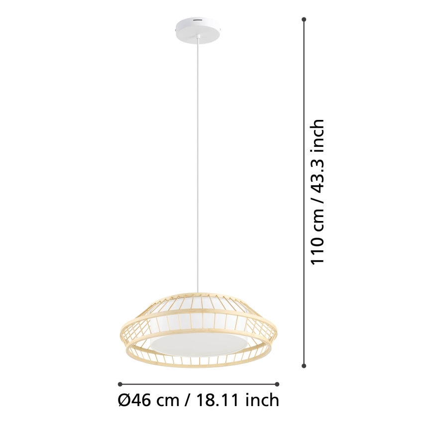 Eglo - LED RGBW Hämardatav lühter LED/22W/230V 2700-6500K