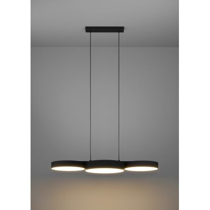 Eglo - LED RGBW Hämardatav lühter 3xLED/7,5W/230V 2700-6500K must