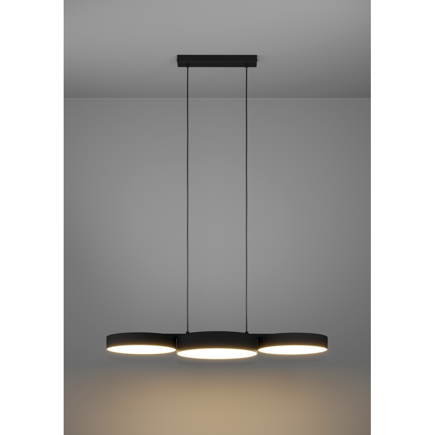 Eglo - LED RGBW Hämardatav lühter 3xLED/7,5W/230V 2700-6500K must
