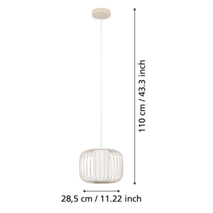 Eglo - Lühter 1xE27/40W/230V d. 28,5 cm